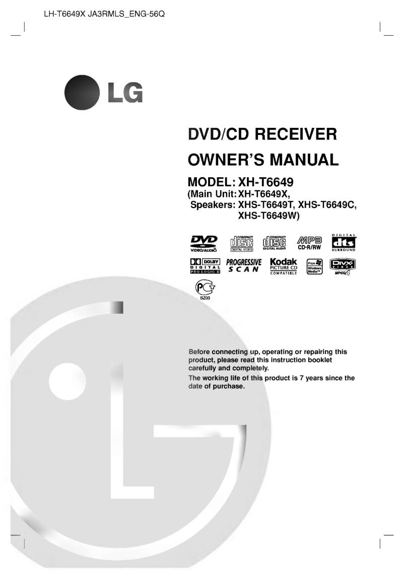 Image de la première page du manuel de l'appareil XH-T6649X