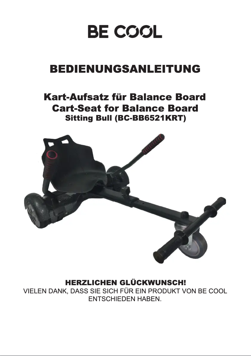 Page 1 de la notice Manuel utilisateur Be Cool BC-BB6521KRT