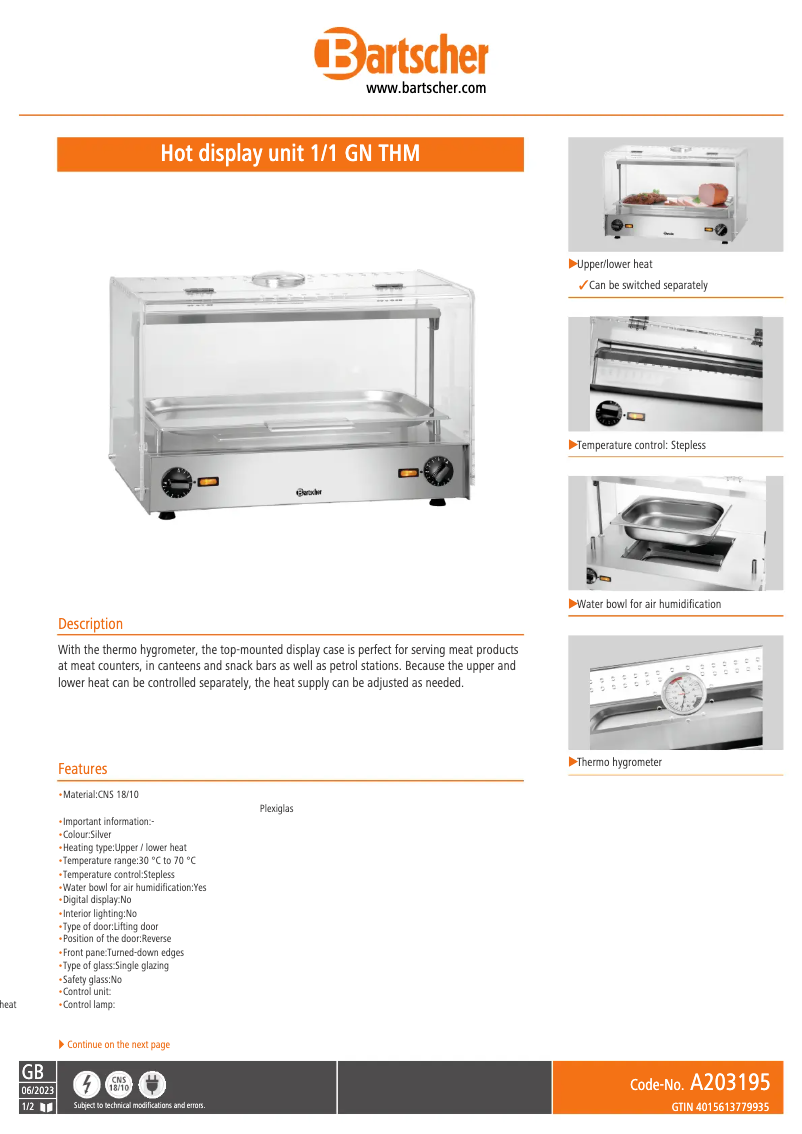 Image de la première page du manuel de l'appareil A203195