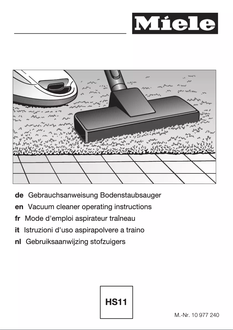 Page n°1 - Manuel utilisateur Miele Complete C2 Tango