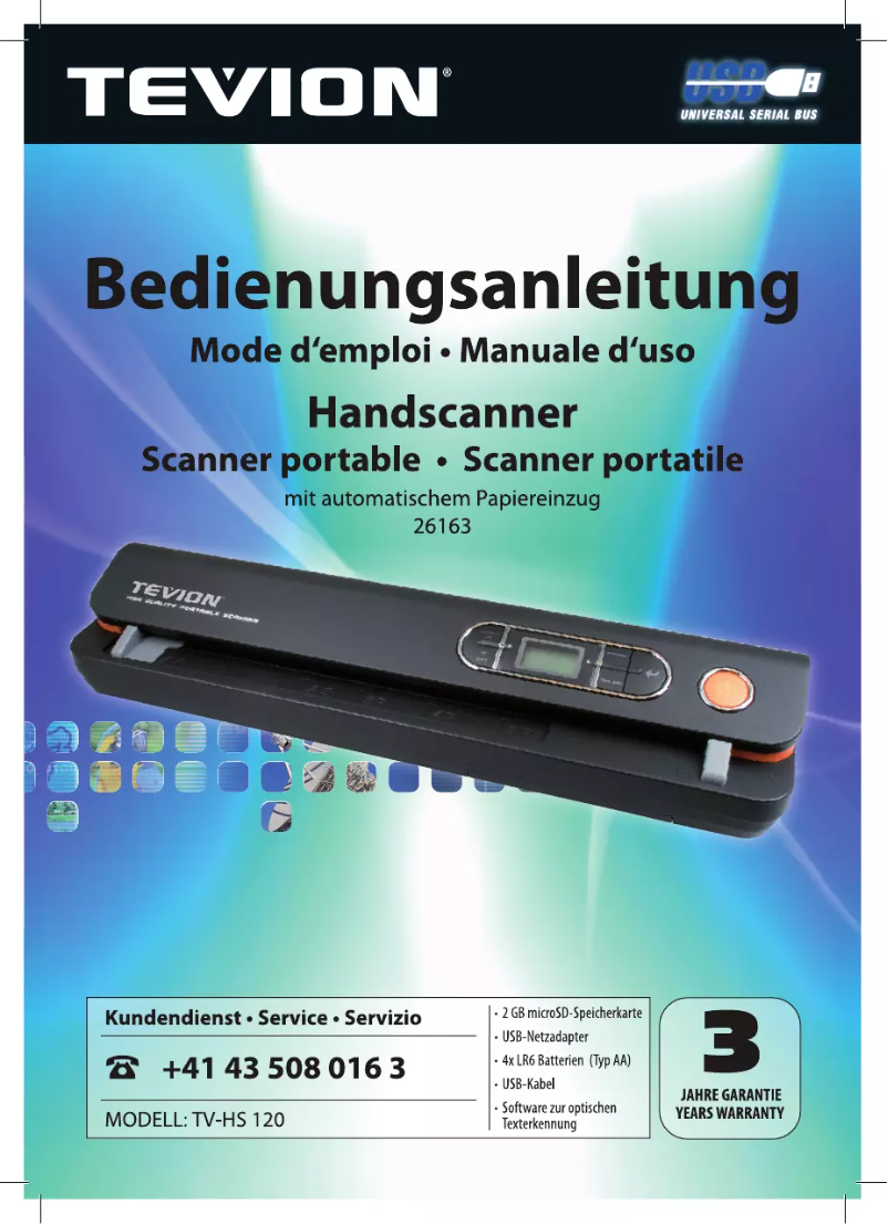 Image de la première page du manuel de l'appareil HS 120
