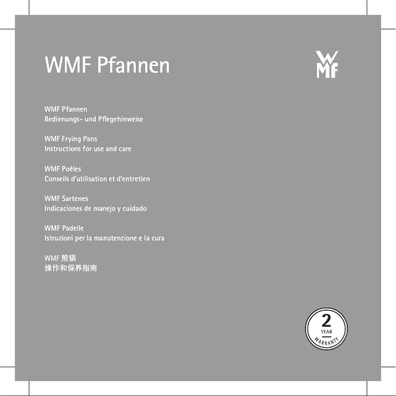 Page n°1 - Manuel utilisateur WMF CeraDur Profi