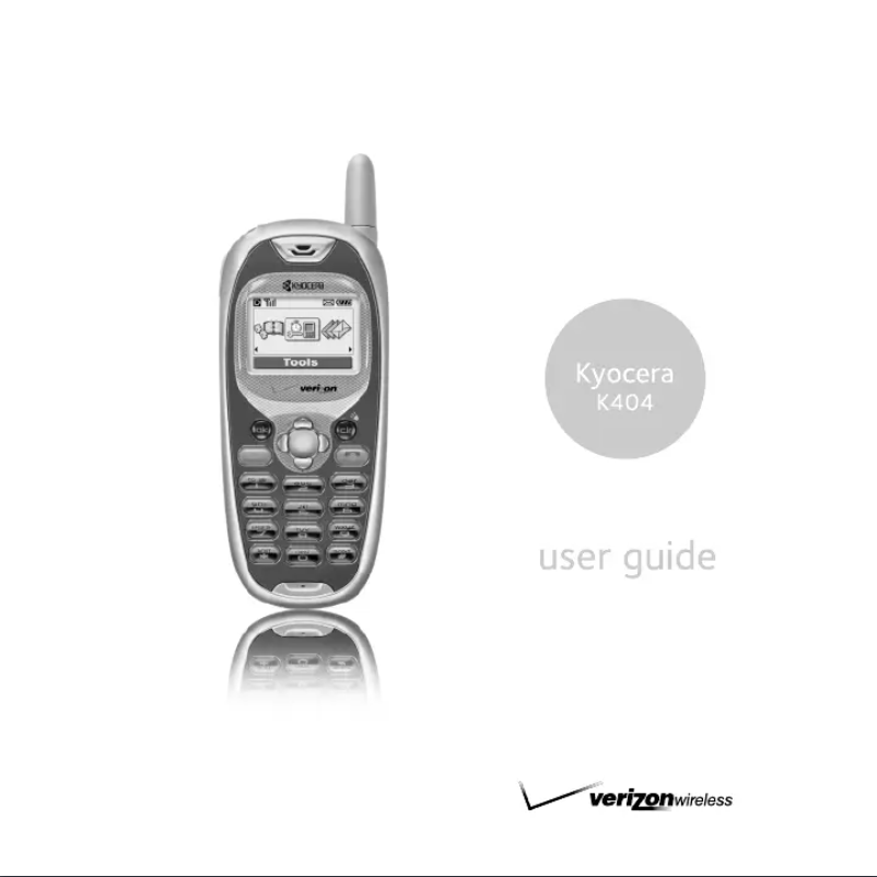 Page 1 de la notice Manuel utilisateur Kyocera K404