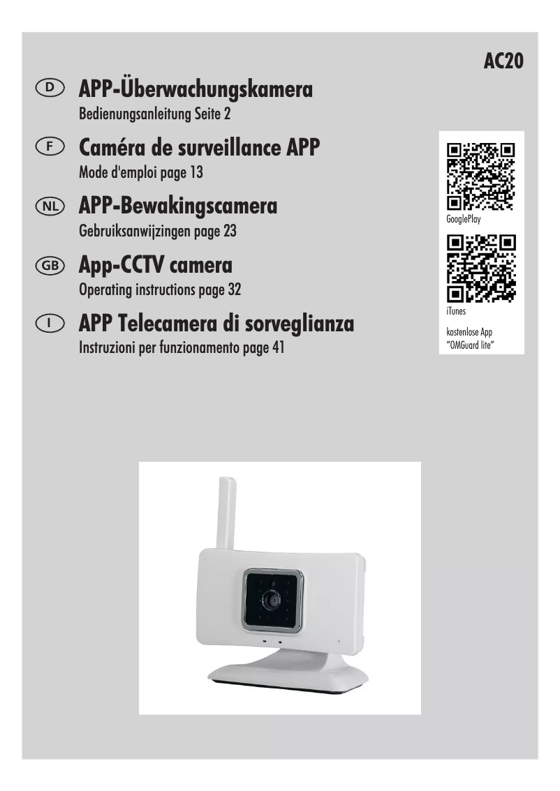 Page n°1 - Manuel utilisateur Pentatech AC20