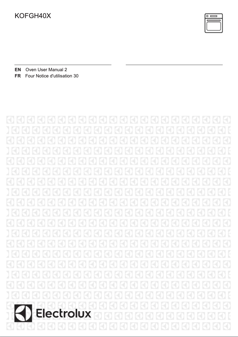 Page n°1 - Manuel utilisateur Electrolux KOFGH40X