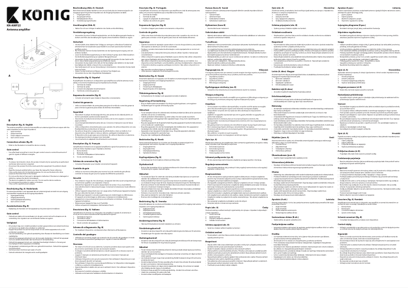 Image de la première page du manuel de l'appareil KN-AMP25