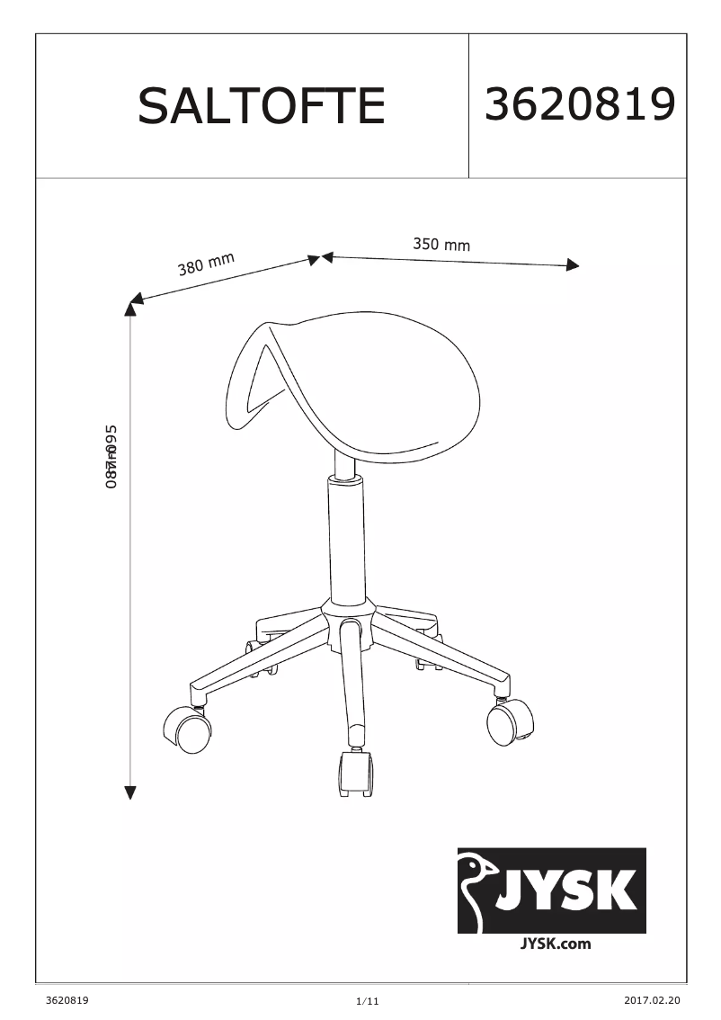 Image de la première page du manuel de l'appareil Saltofte
