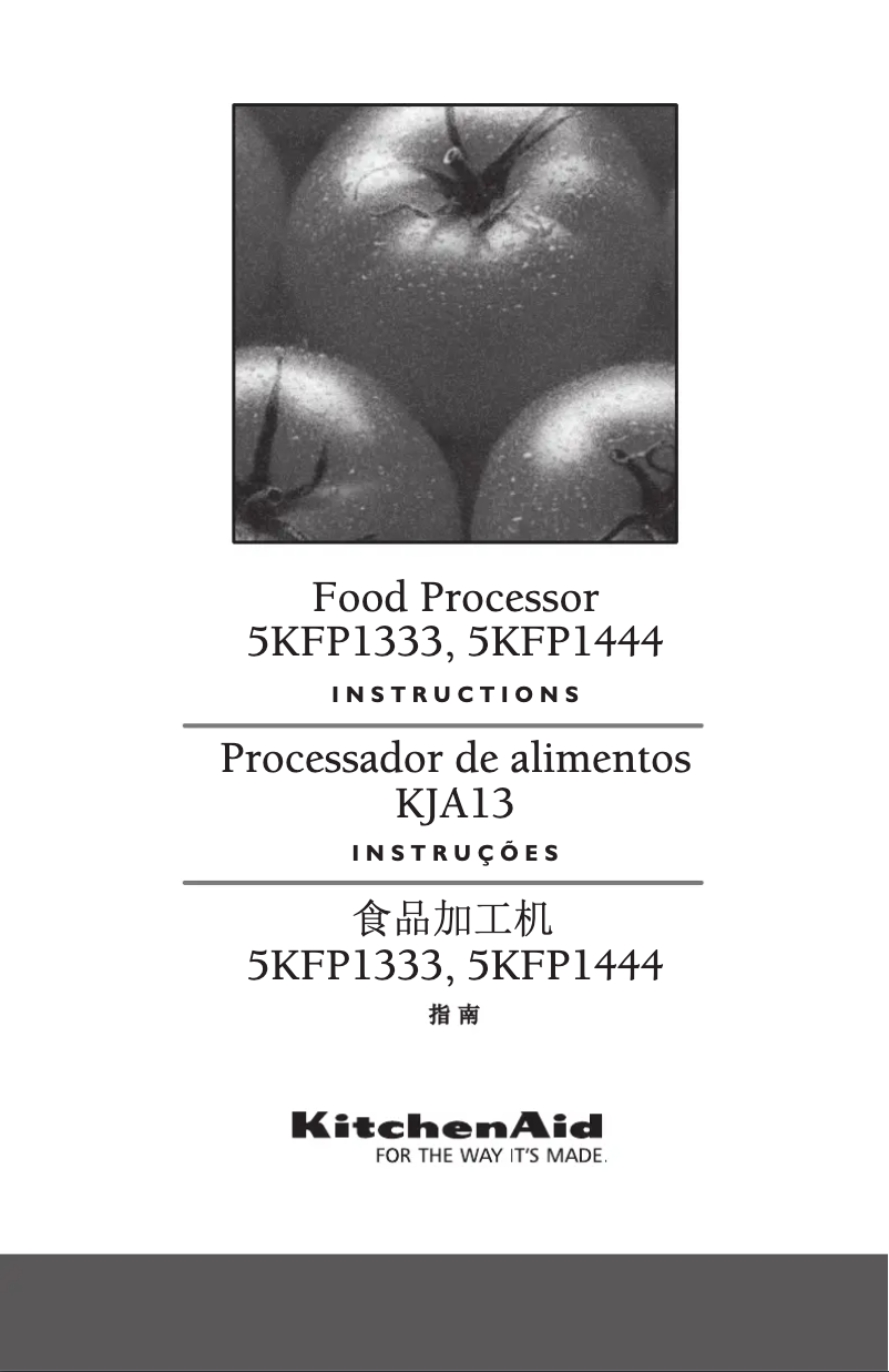 Page n°1 - Manuel utilisateur KitchenAid KFP1444AFP