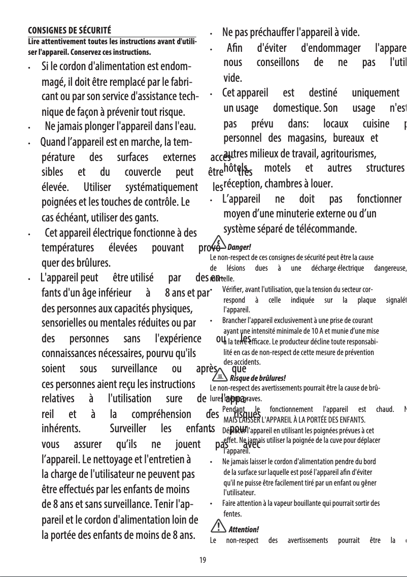 Page 1 de la notice Manuel utilisateur DeLonghi MultiFry Extra Chef FH 1394