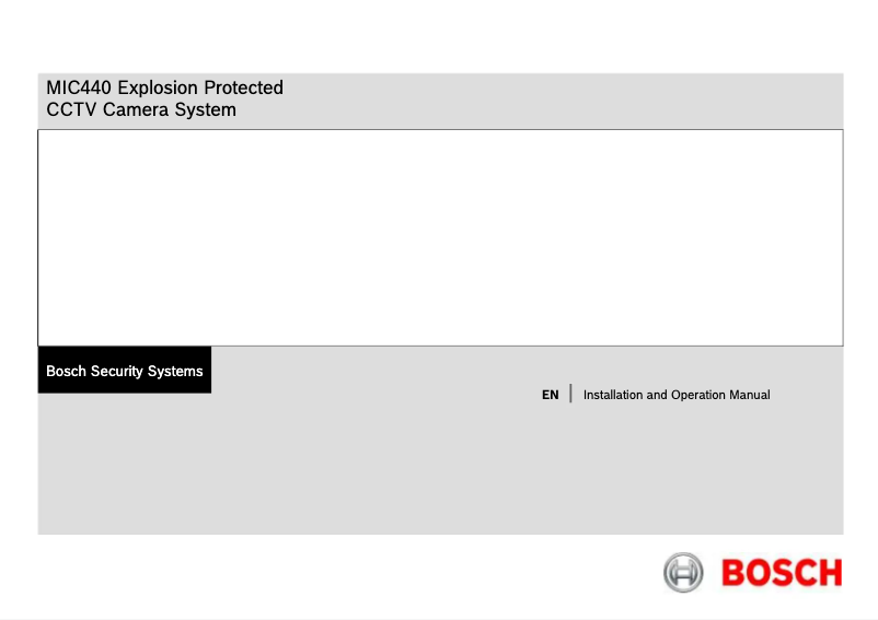 Page n°1 - Manuel utilisateur Bosch MIC440