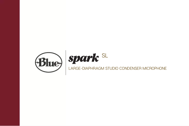 Page 1 de la notice Manuel utilisateur Blue Microphones Spark Blackout SL