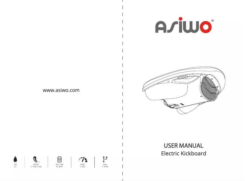 Page 1 de la notice Manuel utilisateur ASIWO EL-KB-01