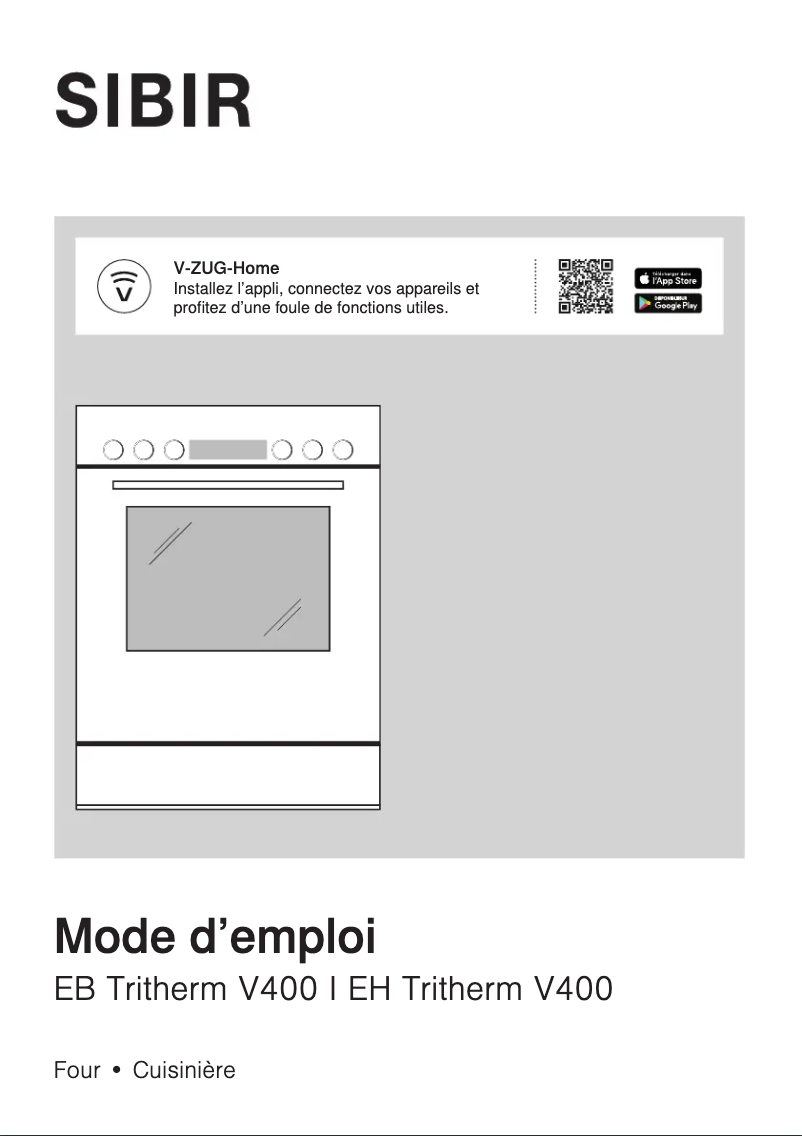 Page n°1 - Manuel utilisateur SIBIR EB Tritherm V400