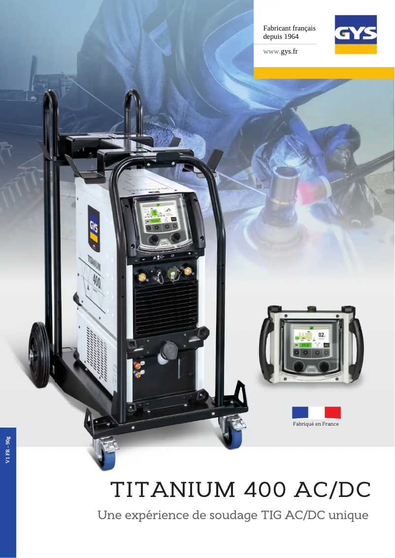 Página 1 del manual Folleto GYS TIG Titanium 400 AC/DC