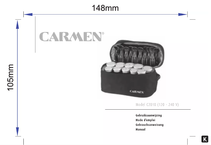 Page 1 de la notice Manuel utilisateur Carmen Travel Set C2010