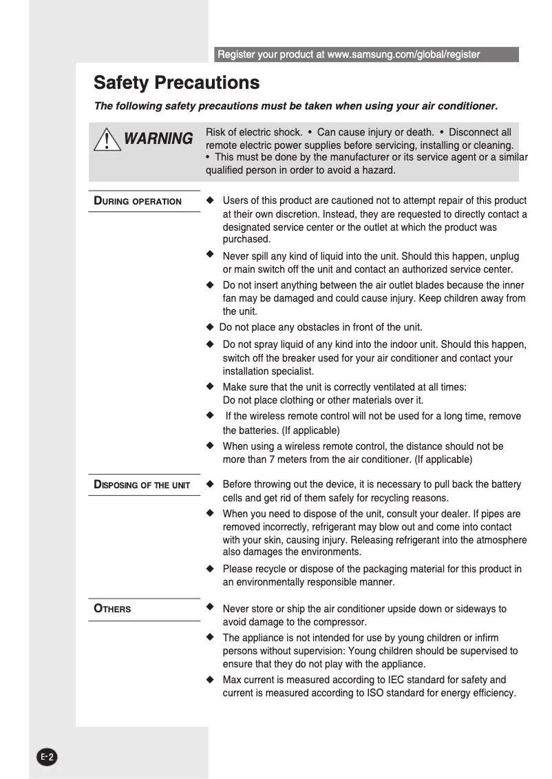 Image de la première page du manuel de l'appareil AS25NA