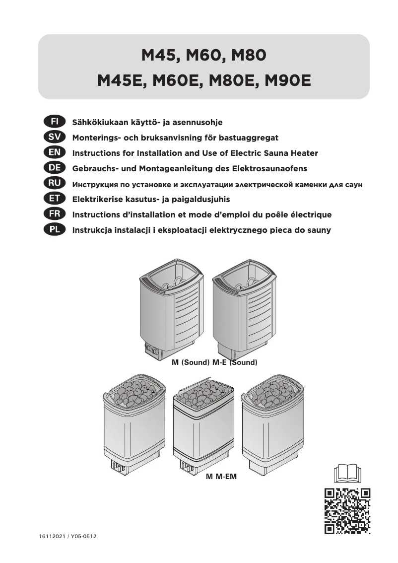 Page 1 de la notice Manuel utilisateur Harvia Sound M90 HMS900400M