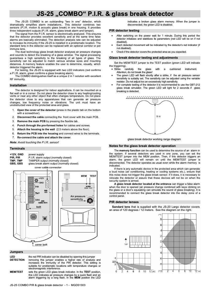 Page 1 de la notice Manuel utilisateur Joblotron JS-25