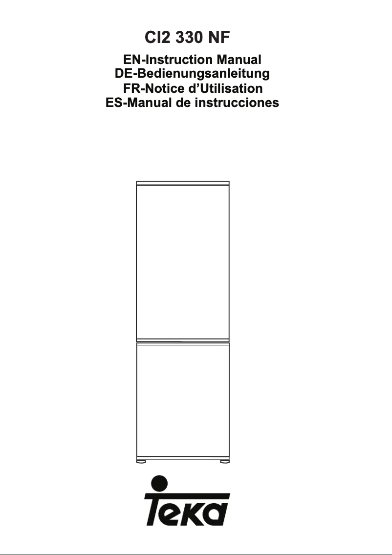 Page n°1 - Manuel utilisateur Teka CI2 330 NF
