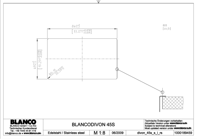 Page n°1 - Manuel utilisateur BLANCO DIVON 45 S-IF