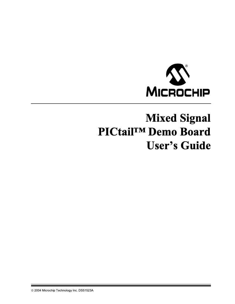 Page 1 de la notice Manuel utilisateur Microchip MCP4922