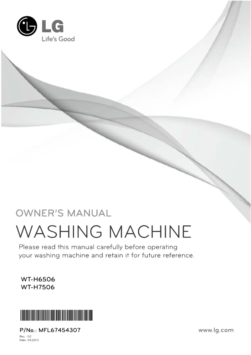 Page 1 de la notice Manuel utilisateur LG WT-H6506