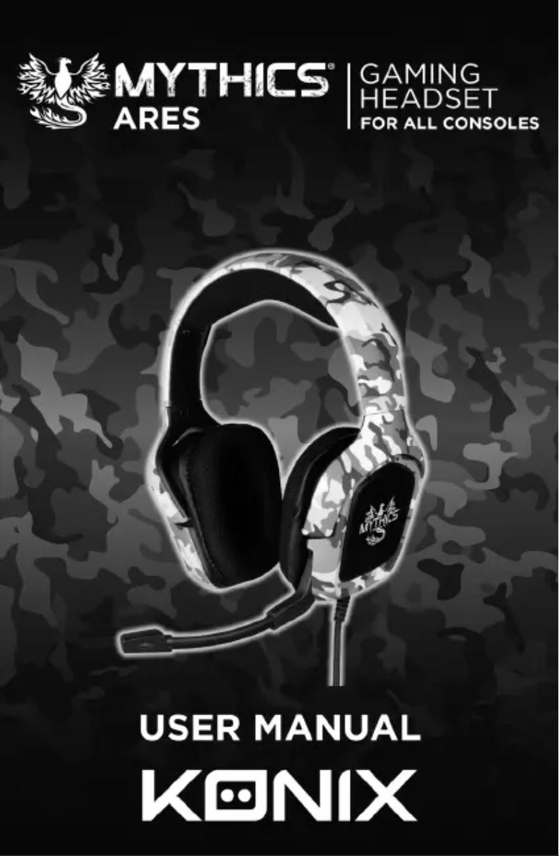Page 1 de la notice Manuel utilisateur Konix Mythics Ares