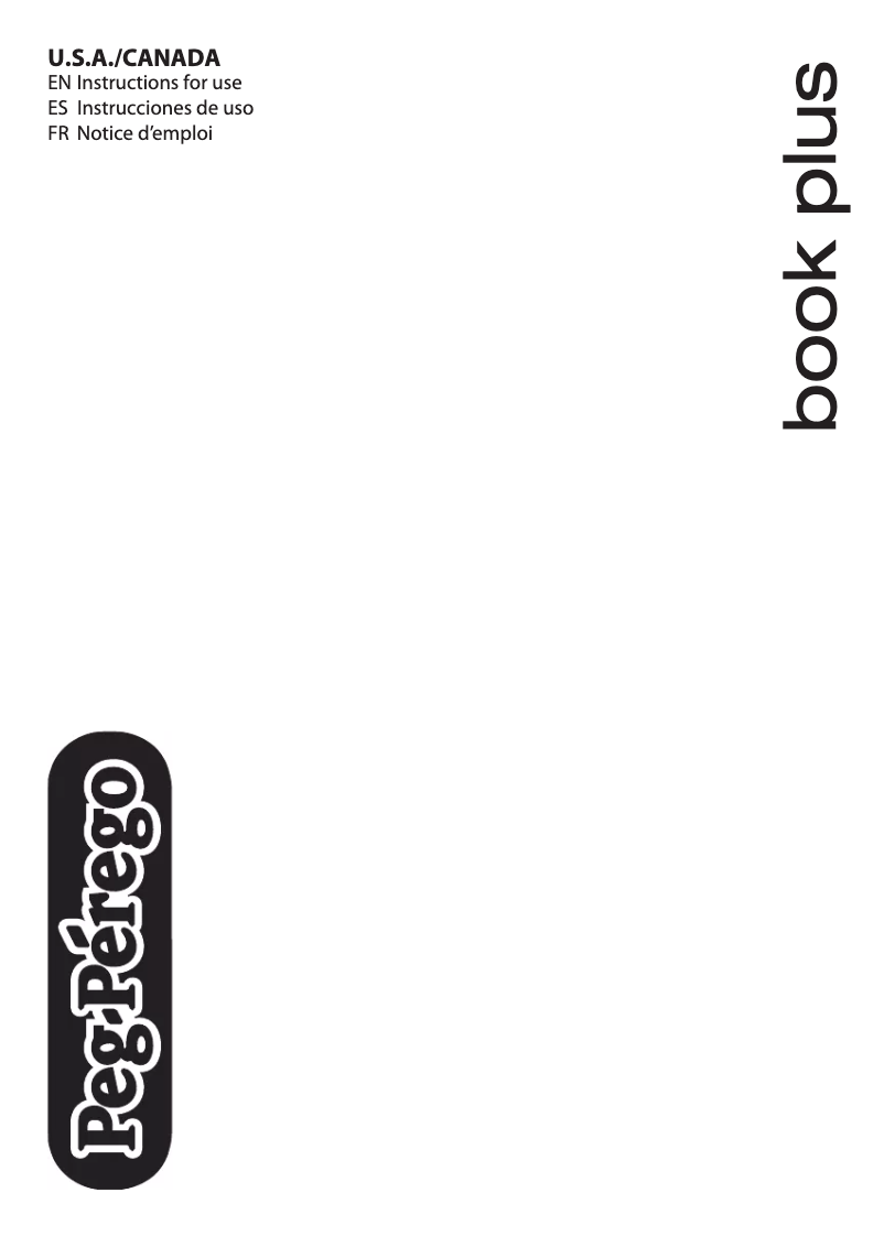 Page 1 de la notice Manuel utilisateur Peg Perego Book Plus