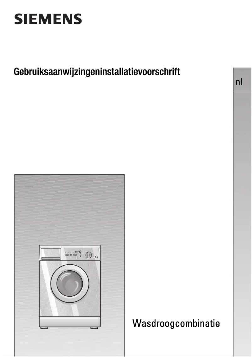 Page n°1 - Manuel utilisateur Siemens WDI1440