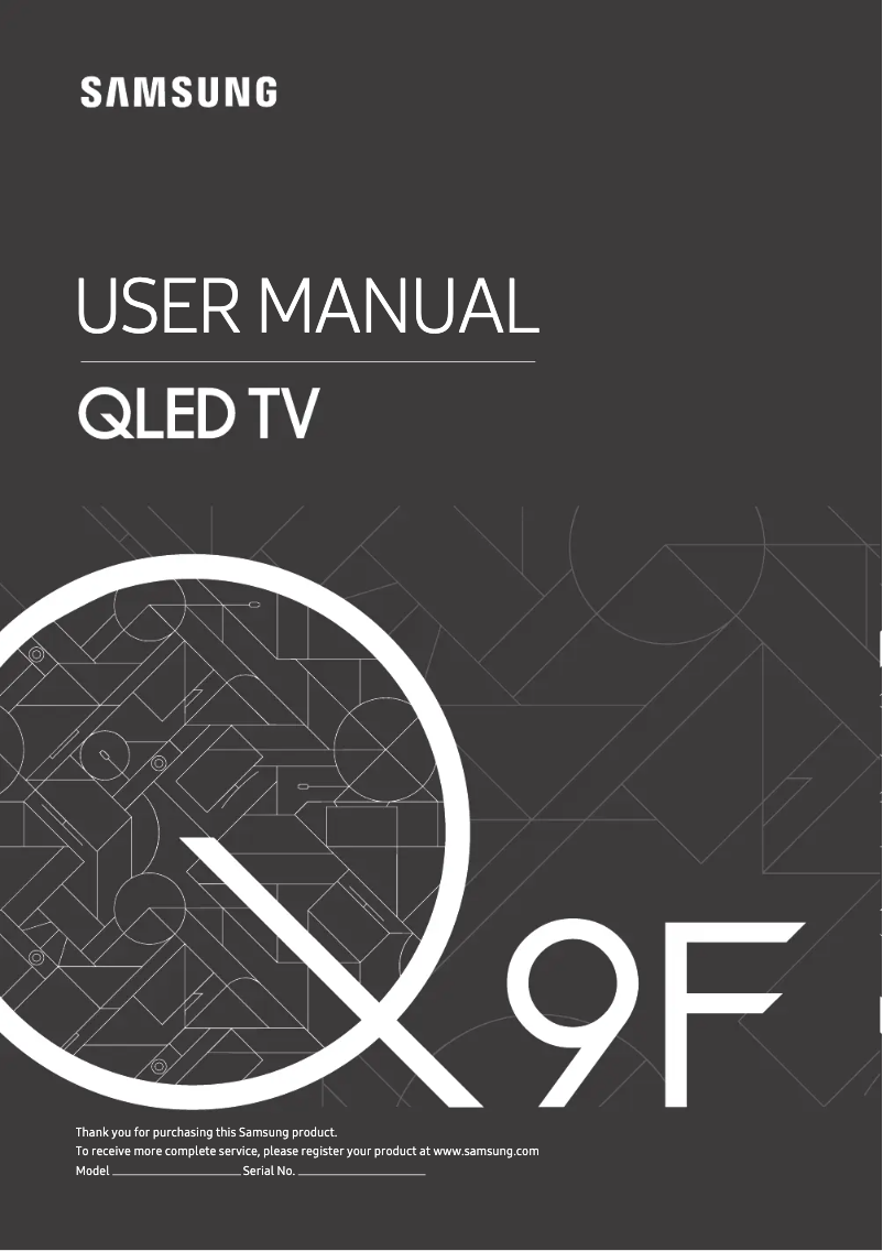 Page n°1 - Manuel utilisateur Samsung GQ55Q9FNGT