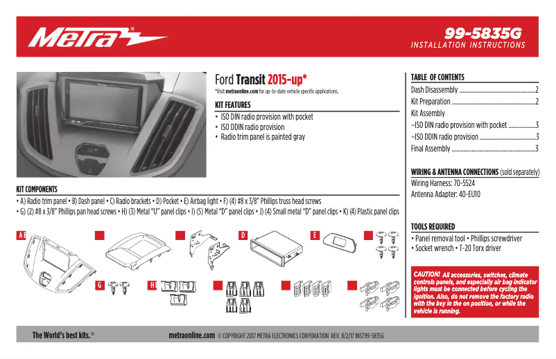 Image de la première page du manuel de l'appareil 99-5835G