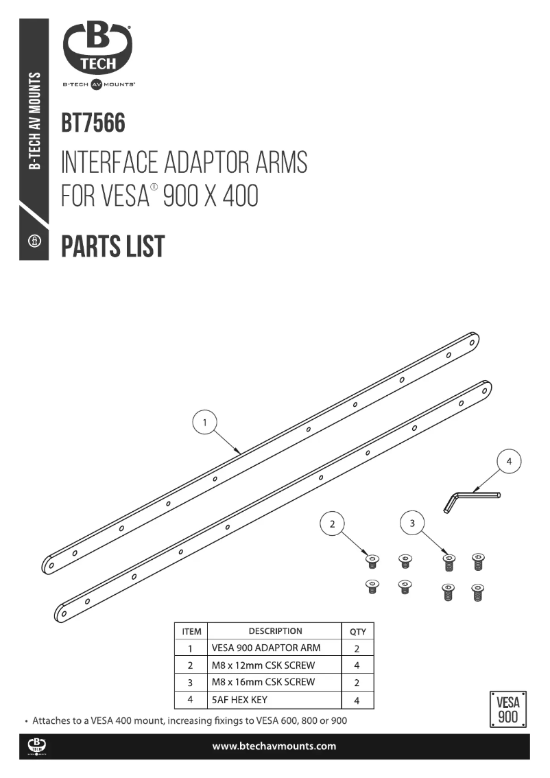 Página 1 del manual Manual de usuario B-Tech BT7566