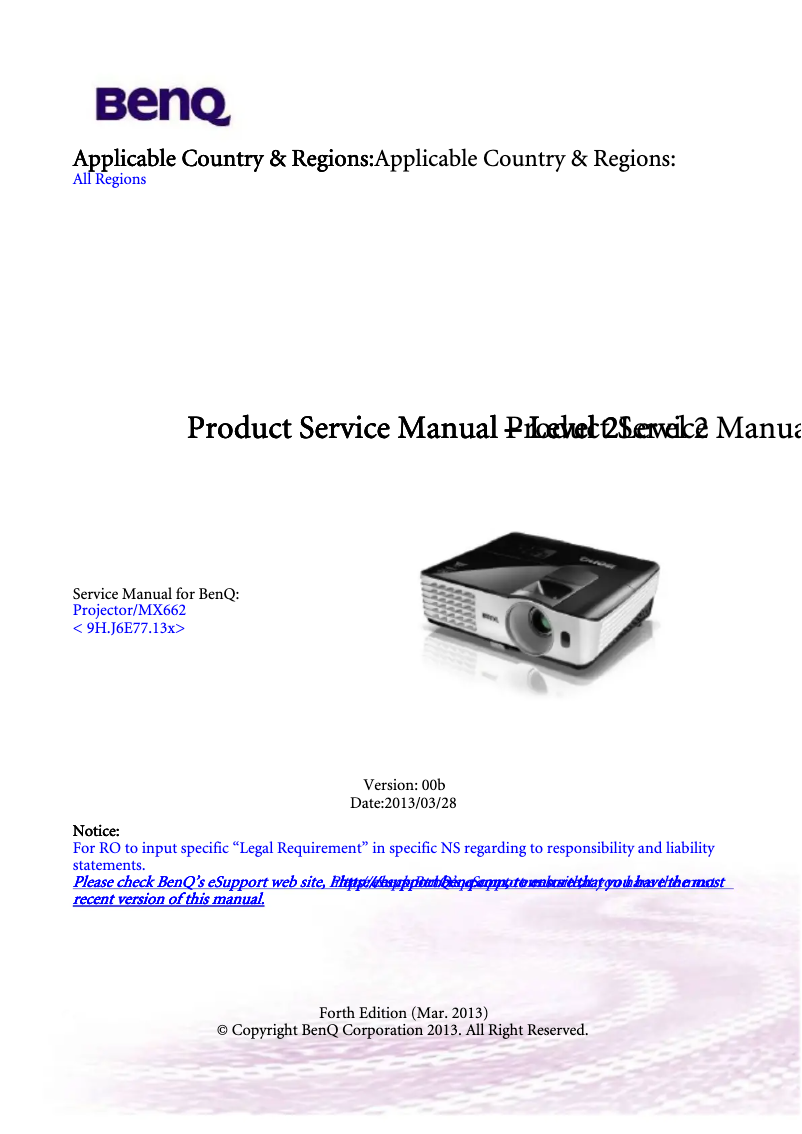 Image de la première page du manuel de l'appareil 9H.J6E77.13L