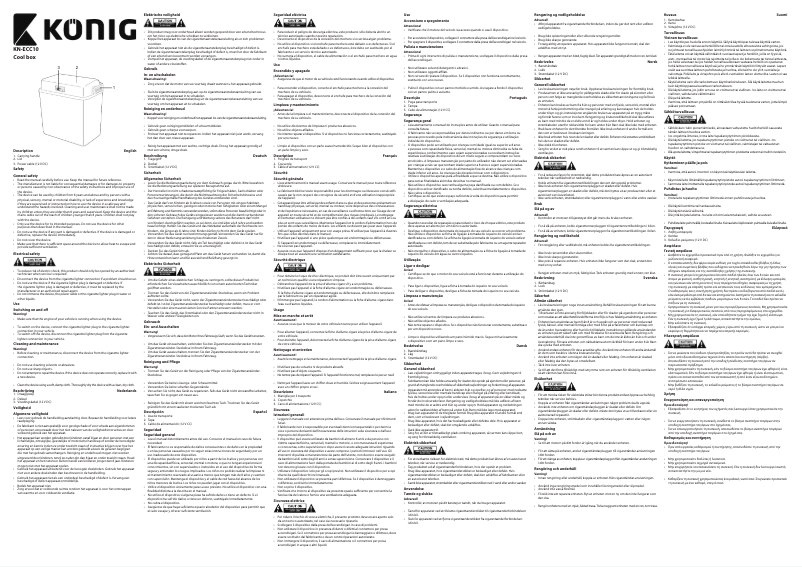 Image de la première page du manuel de l'appareil KN-ECC10