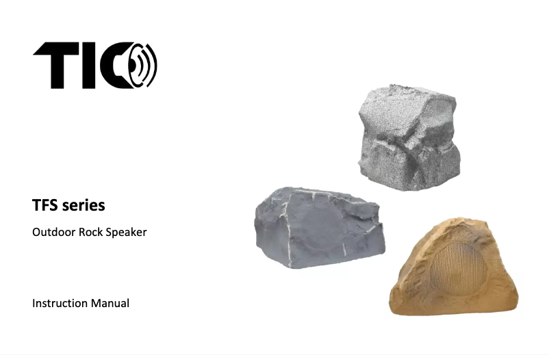 Imagen de la primera página del manual del dispositivo Rock TFS5