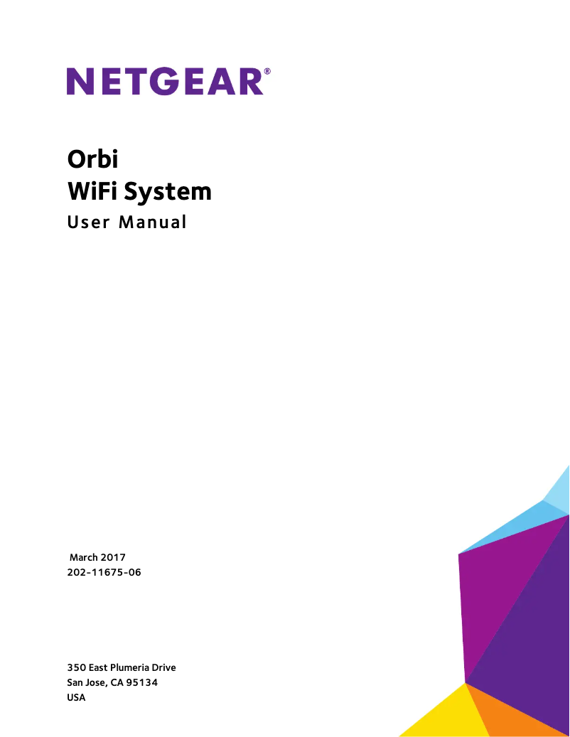 Page 1 de la notice Manuel utilisateur Netgear Orbi RBK54