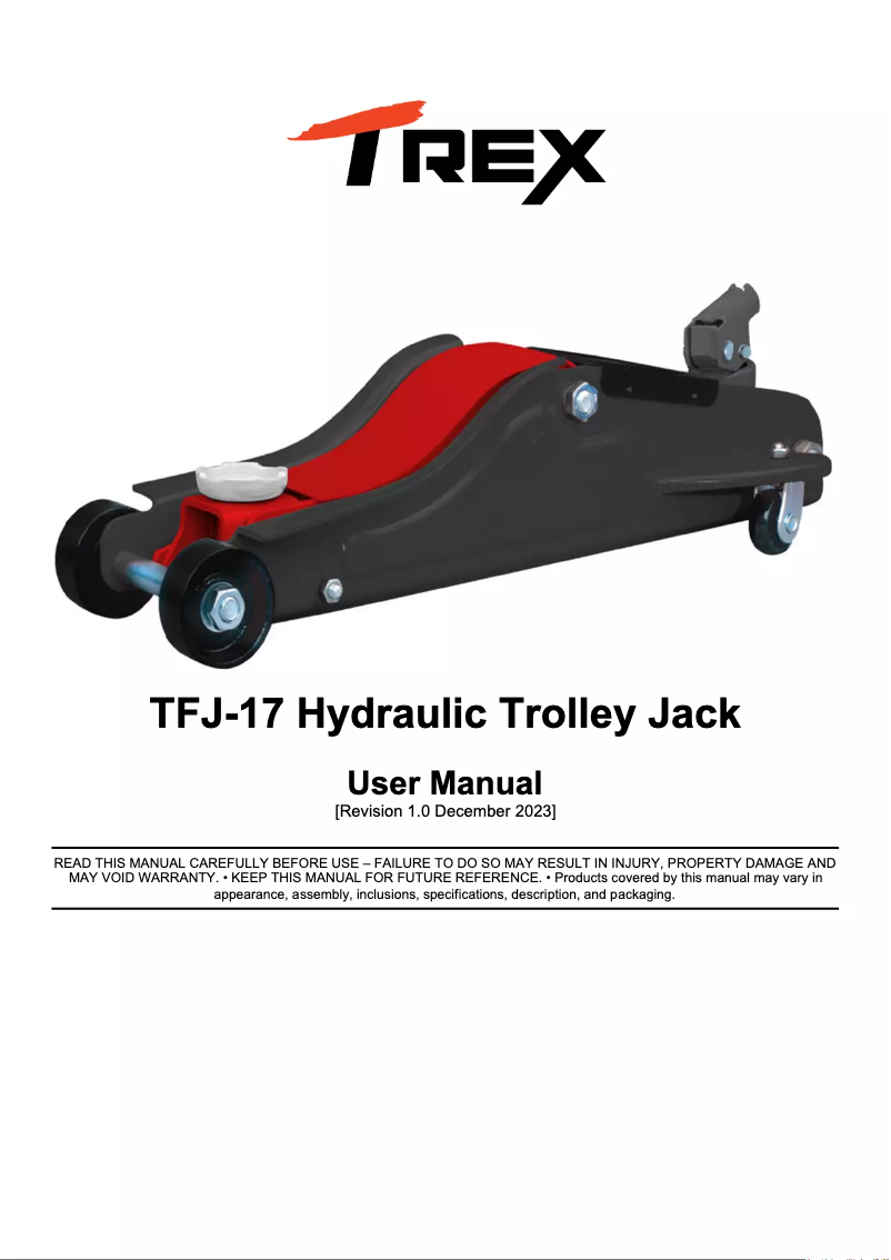 Image de la première page du manuel de l'appareil TFJ-17