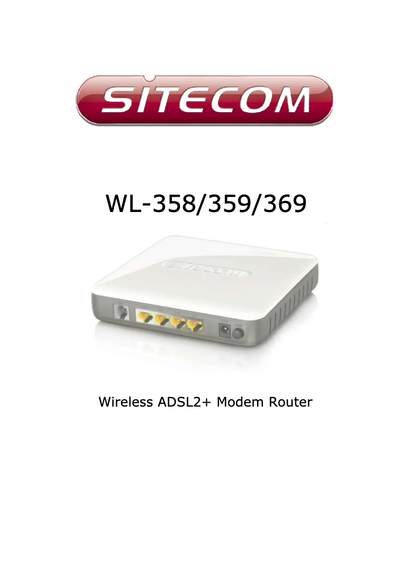 Page n°1 - Manuel utilisateur Sitecom WL-358