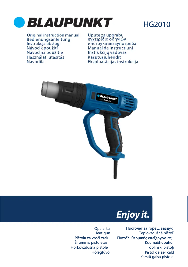 Page n°1 - Manuel utilisateur Blaupunkt HG2010