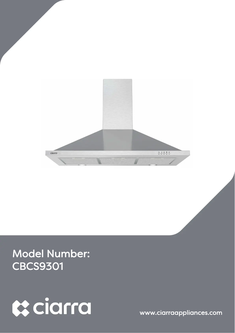 Page 1 de la notice Manuel utilisateur Ciarra CBCS9301