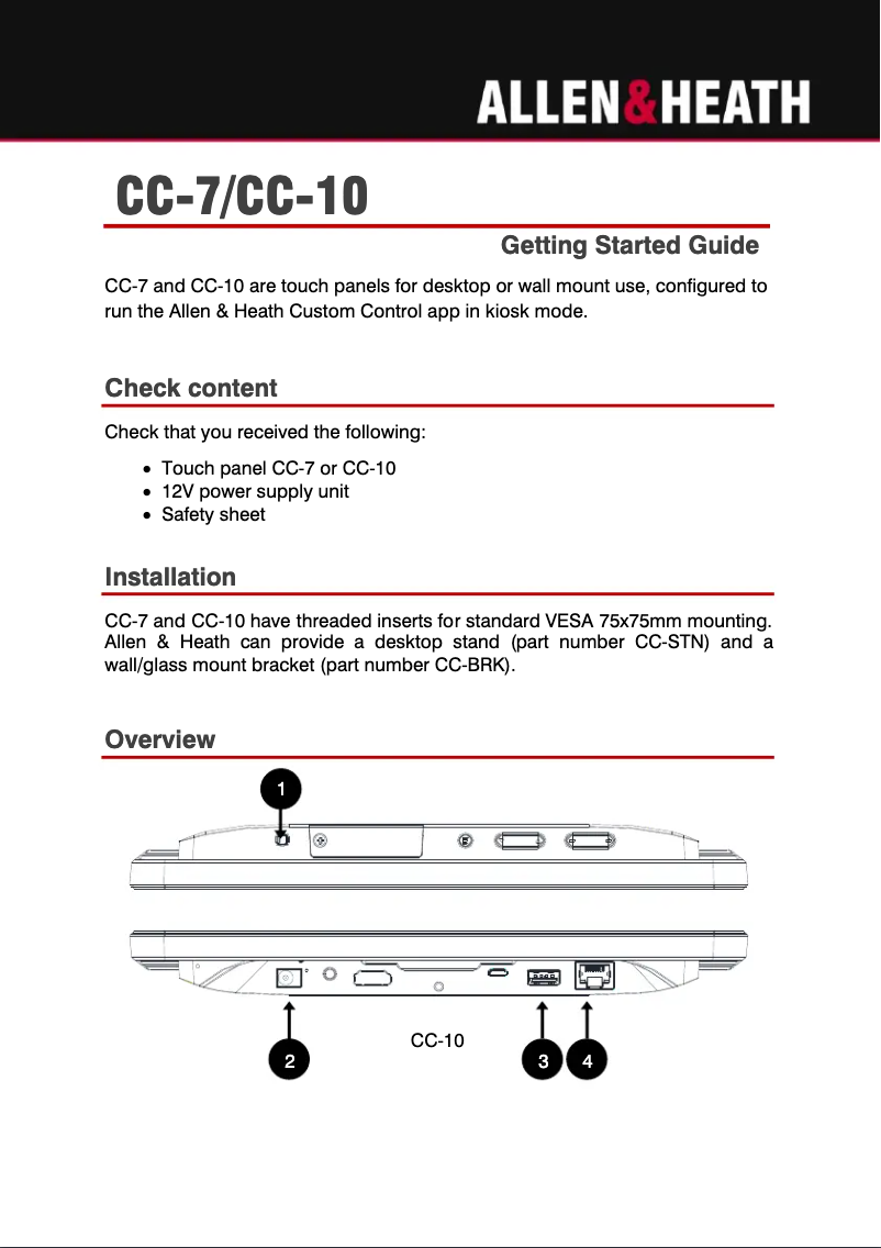 Image de la première page du manuel de l'appareil CC-10
