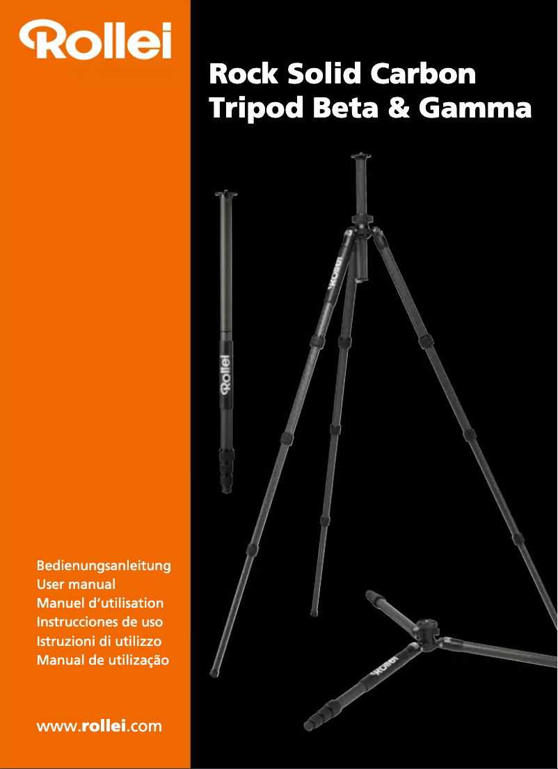 Page 1 de la notice Manuel utilisateur Rollei Rock Solid Carbon Tripod Beta 22581