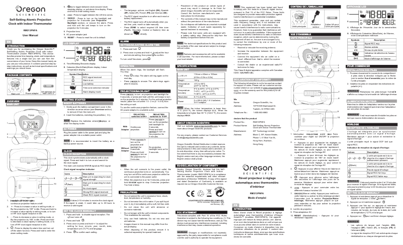 Image de la première page du manuel de l'appareil RM313PNA
