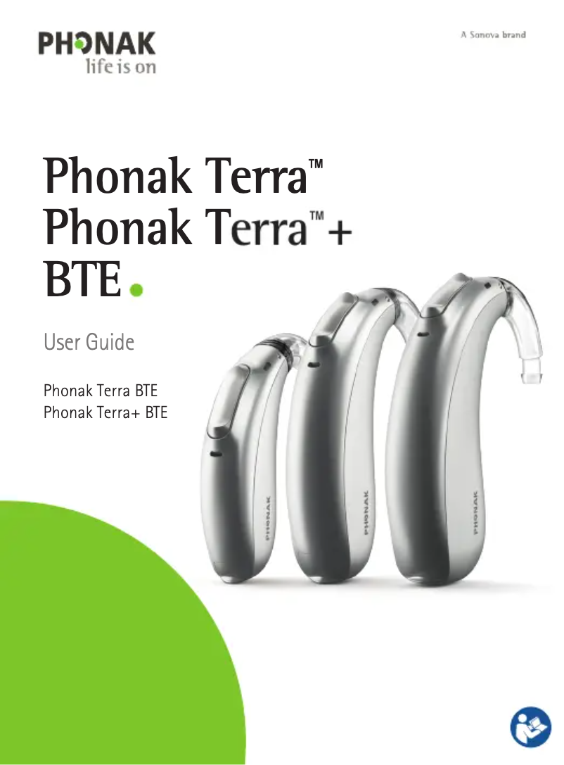 Page 1 de la notice Manuel utilisateur Phonak Terra+
