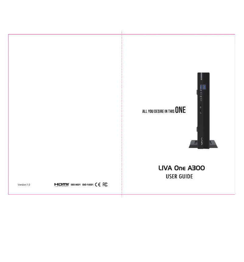 Page 1 de la notice Manuel utilisateur ECS LIVA One A300