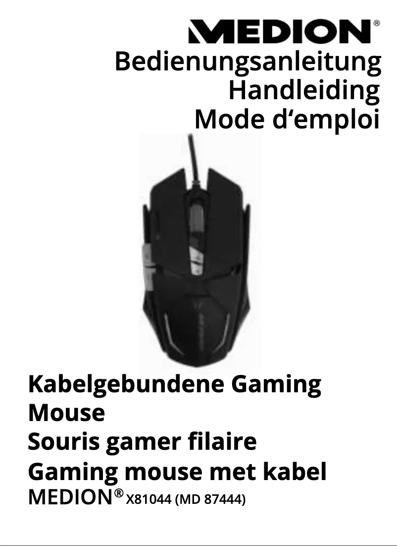 Image de la première page du manuel de l'appareil Erazer X81044