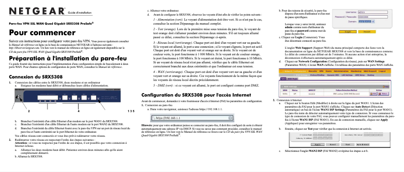 Image de la première page du manuel de l'appareil SRX5308