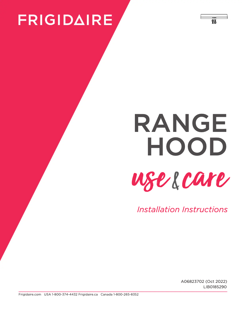 Page 1 de la notice Manuel utilisateur Frigidaire FCVW3652AS