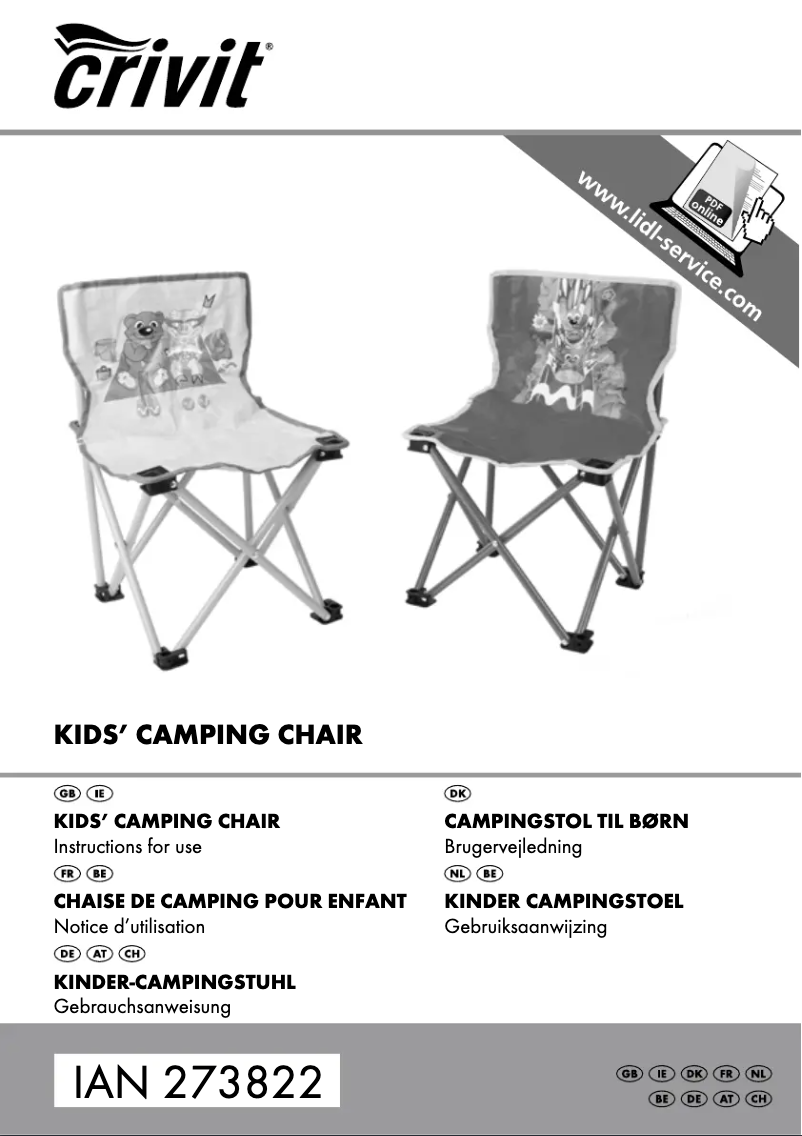 Page n°1 - Manuel utilisateur Crivit IAN 273822