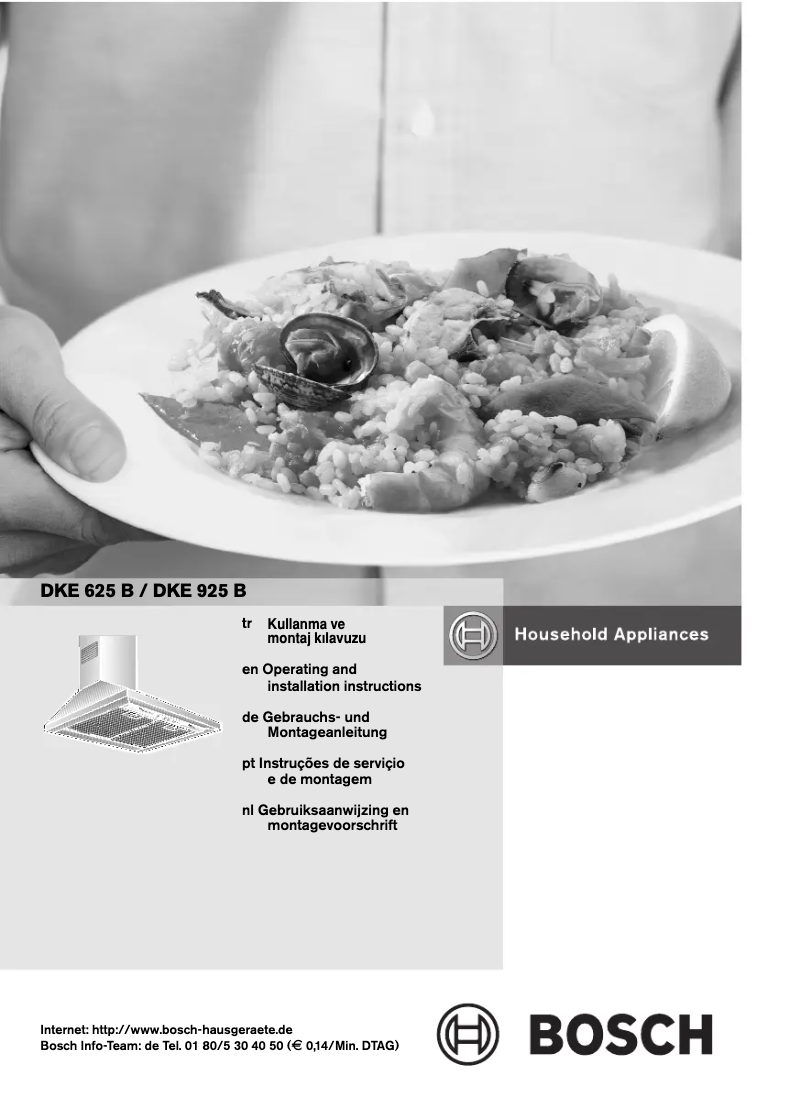 Page 1 de la notice Manuel utilisateur Bosch DKE625B